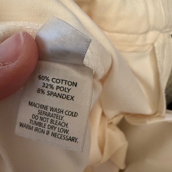 Ivory Ecru cigarette leg trousers size 0 in excellent like-new condition - Picture 6 of 6